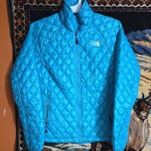 The North Face Turquoise Quilted Jacket